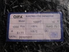 原裝正品，廠家直銷16v100UF（5*11）-- 廣奇發(fā)電子有限公司