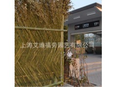 竹籬笆傳統(tǒng)墻籬笆竹圍欄竹柵欄地鐵11號線三林東站-- 上海艾維福勞有限公司