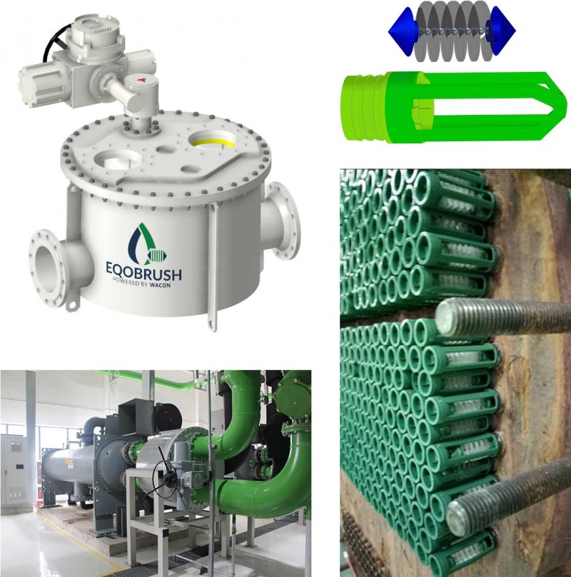 冷水機(jī)組冷凝器毛刷自動在線清洗廣州偉控EQB-- 廣州偉控科技發(fā)展有限公司